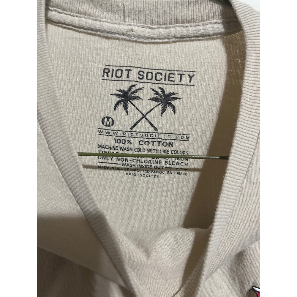 Riot Society Bear Cool Glasses T-shirt Top M - Picture 3 of 4